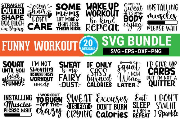 Funny Workout SVG Bundle: A Designer’s Real-World Review
