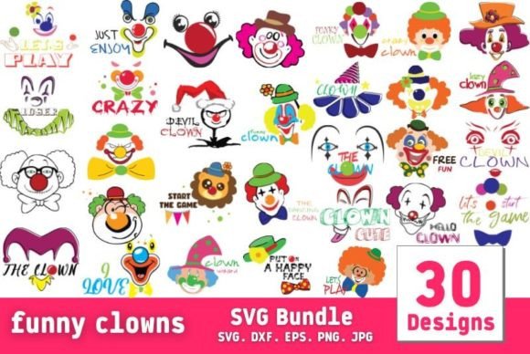 Review: Funny Clowns SVG Bundle for Embroidery