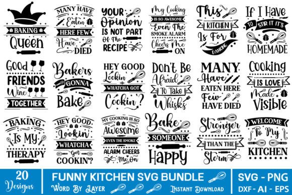 Review: Funny Kitchen SVG Bundle for Embroidery