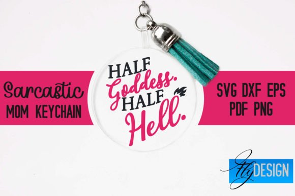 Review: Sarcastic Mom Keychain SVG for Embroidery