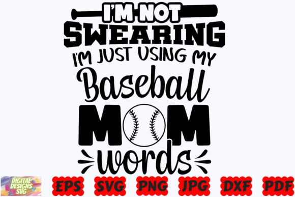 Reviewing the Baseball Mom Words SVG for Embroidery